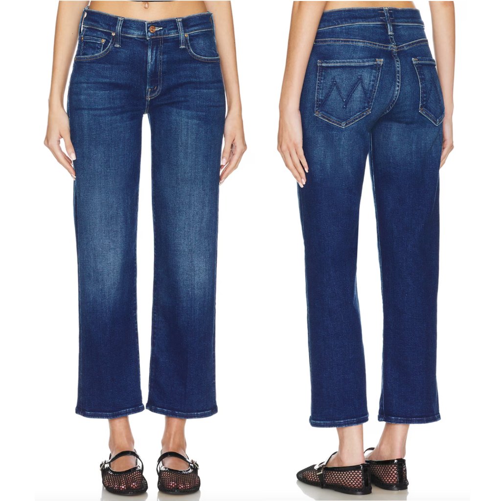 Mother The Mid Rise Rambler Zip Ankle Jeans Size 31 New